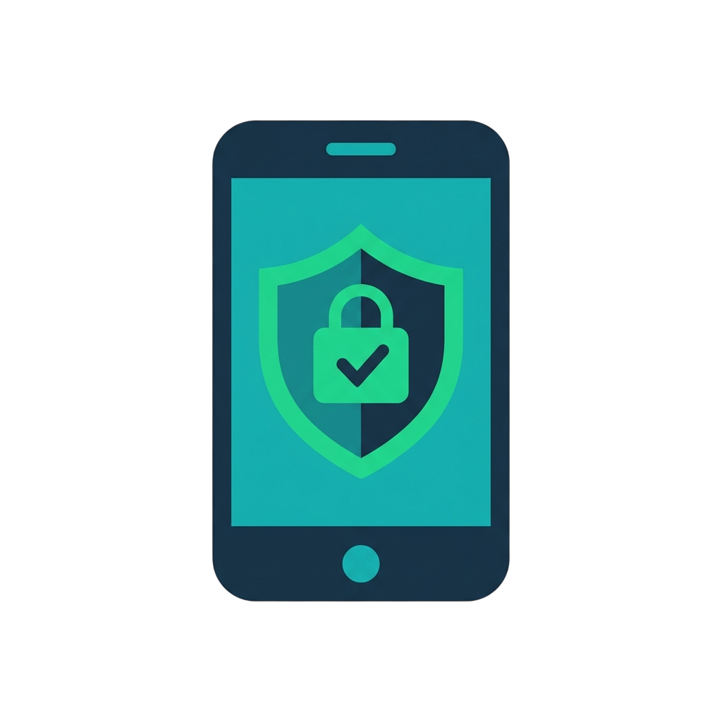 Mobile Security Icon - Secure Smartphone